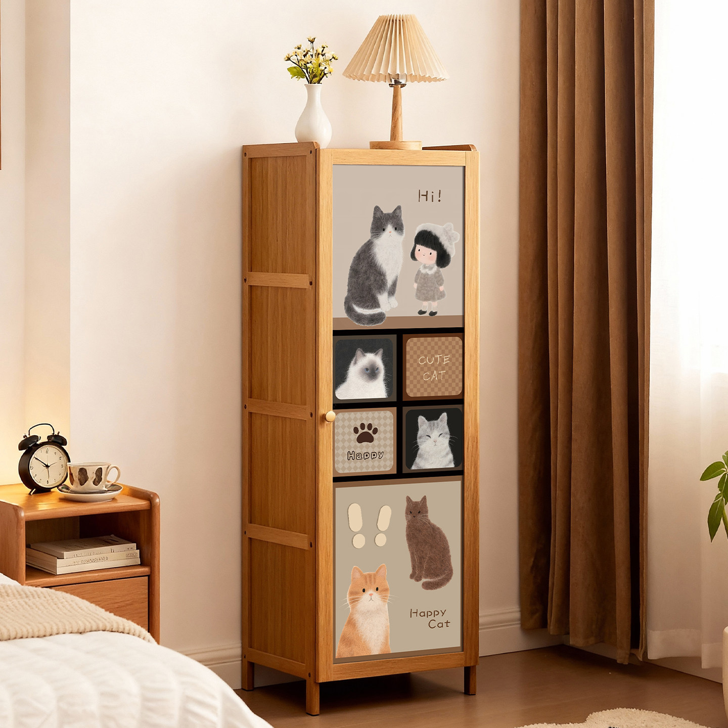 收纳柜子置物柜家用窄缝零食客厅杂物多层卧室储物房间整理架简易