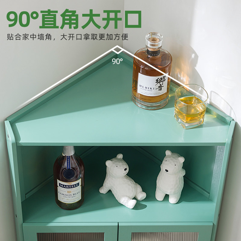 转角厨房置物架收纳柜子储物橱柜家用多层落地锅具碟盘碗调料用品