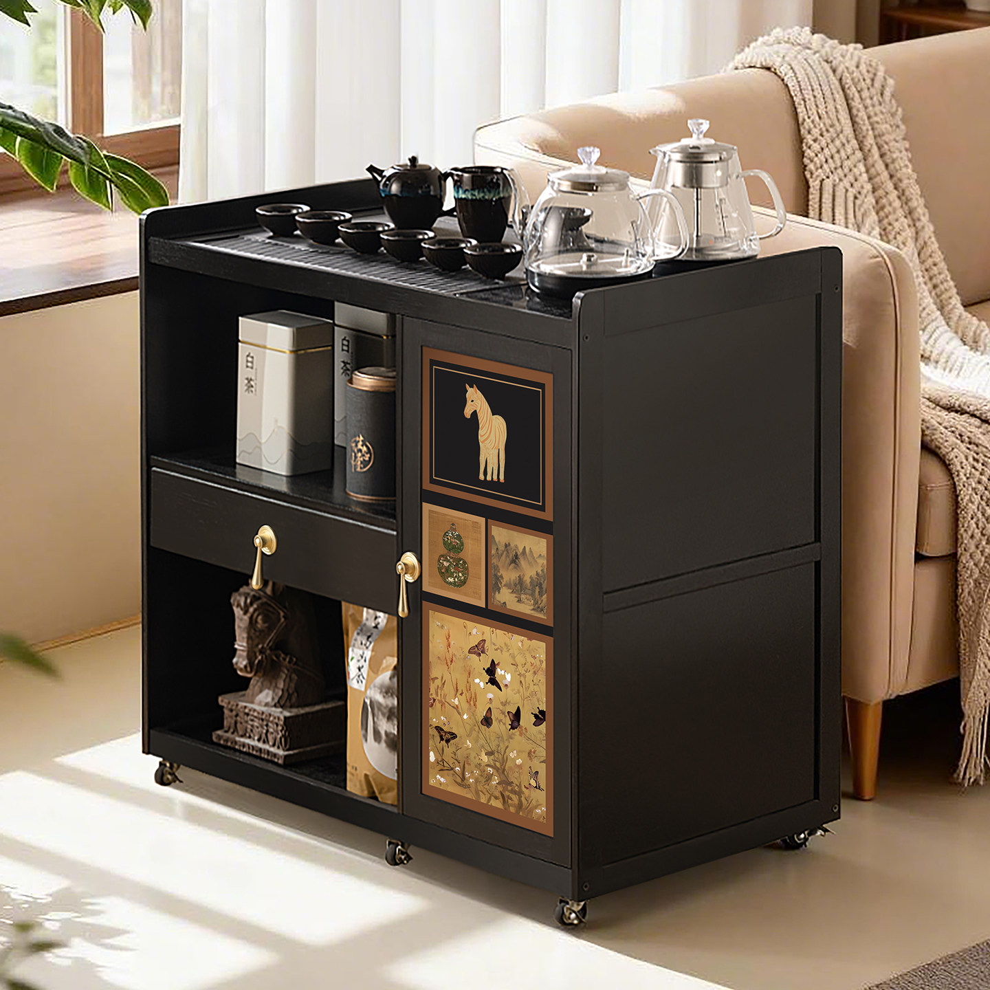 移动边几小茶桌子茶几沙发侧边柜烧水壶一体家用床头网红简易角几,住宅家具,角几/边几,淘宝优惠券,粉丝福利购,淘宝优惠卷