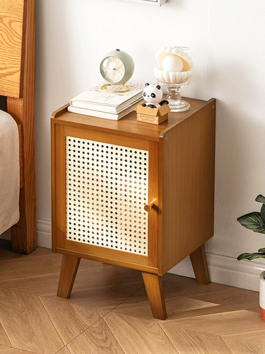 Шкаф для кровати, маленький шкаф, простой современный шкаф для хранения с твердым деревом Дома в спальне Дом простые дети