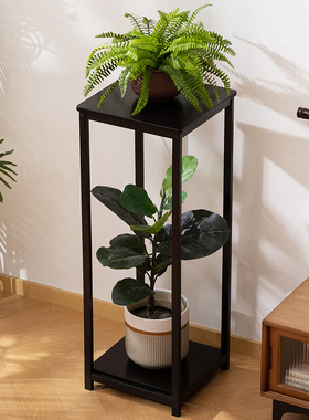 中式实木花架子客厅落地式2025新款阳台窗台室内花盆架多肉置物架