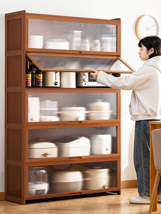 Sideboard Storage Cabinet Kitchen Cabinet Tea Side Cabinet Wall-Mounted Home Living Room Wine Cabinet Storage Rack Modern Minimalist