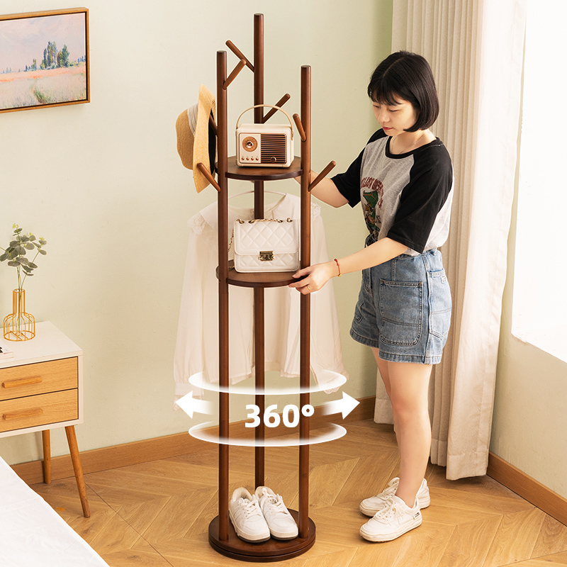 木马人挂衣架落地衣帽架卧室