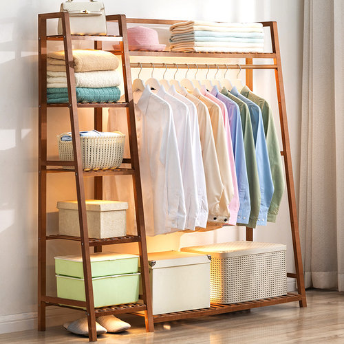 木马人挂衣架落地式卧室衣帽架