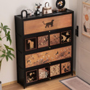 简易置物多层 架子2025新款 鞋 柜家用门口入户收纳柜一体靠墙玄关鞋