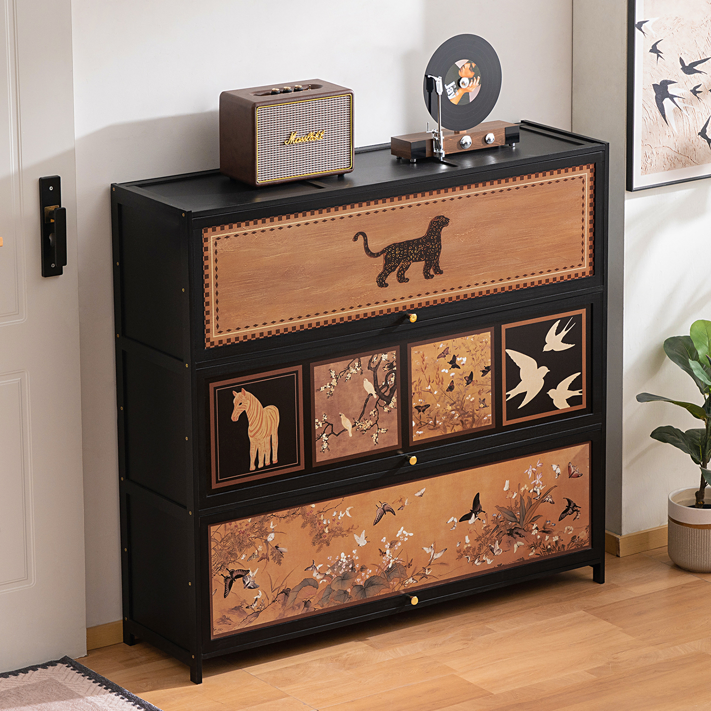 鞋柜家用门口入户收纳柜一体靠墙