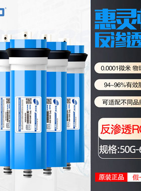 惠灵顿反渗透净水器RO膜滤芯集合75G纯水机直饮家用10寸通用配件