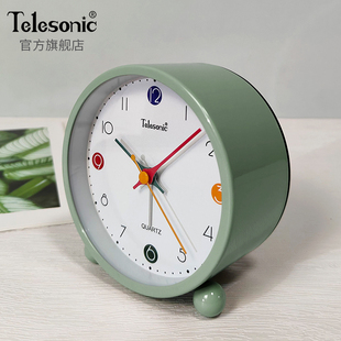 TELESONIC/天王星小闹钟学生用儿童可爱卡通时钟表摆台式起床神器