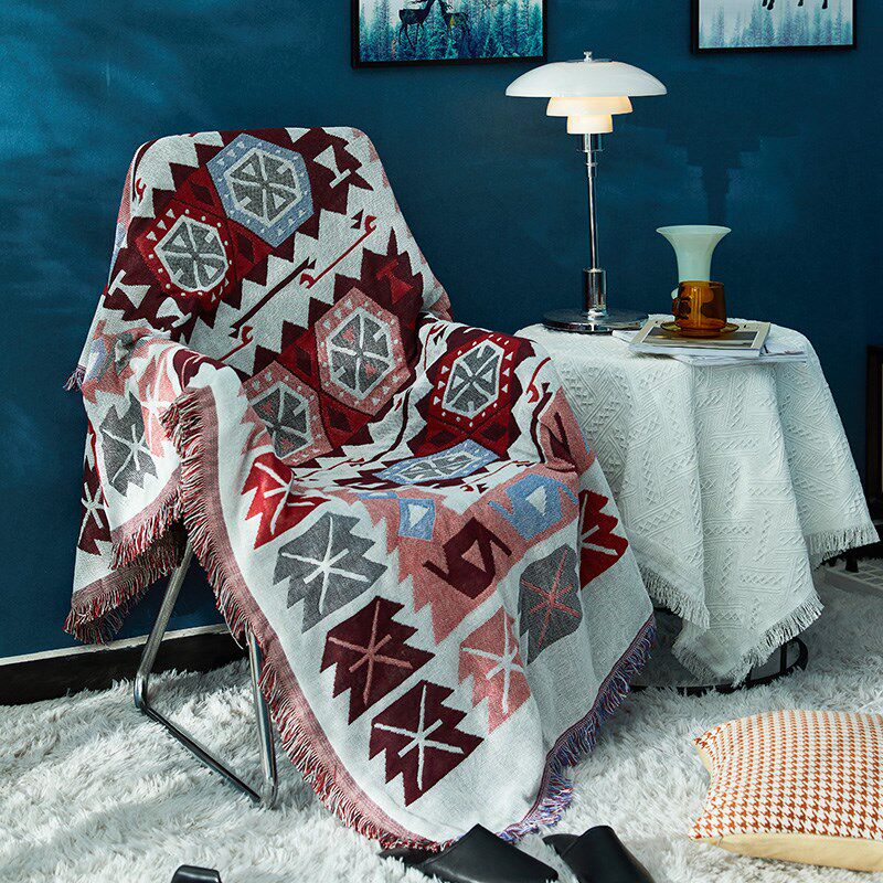 速发EQ4F椅布罩罩躺椅套套单人沙发巾盖子民族风毯子摇椅躺椅床头