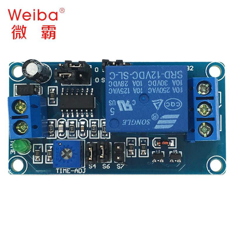 速发热销完整版通电延时继电器模块 断开接通功能 5V12V延时
