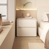 速发床头柜奶油风2024新款 子约家用卧室小型实柜柜简收纳木储物柜