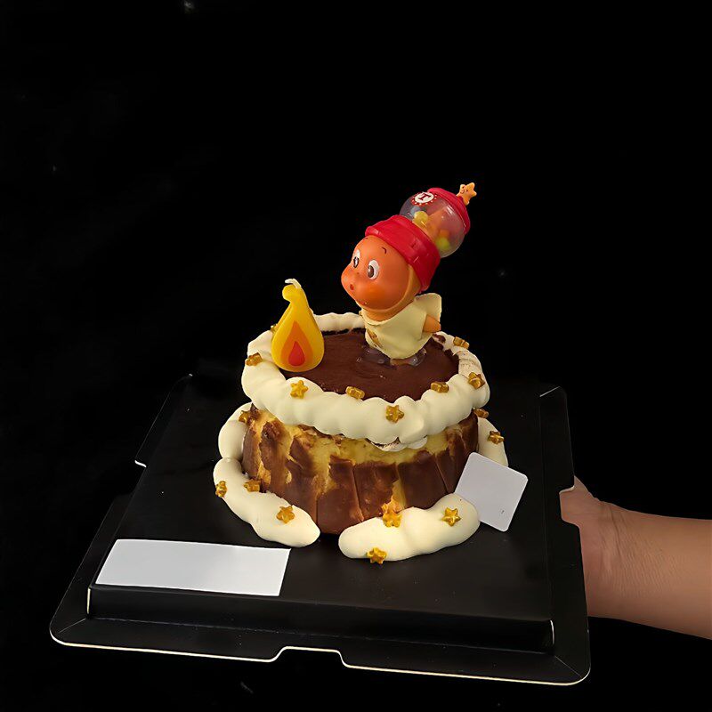 速发【星星小人吹】蛋糕装饰品摆件吹泡泡生日用材料套装