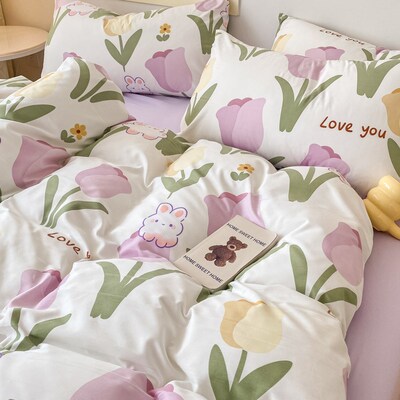 速发单件单50x200x201生宿舍纯水洗棉被罩春夏季被学180三四件套