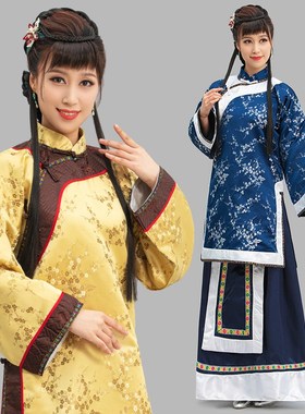 速发士民代服装古组秀禾服剧国群演少奶奶丫鬟服老百姓演出服服