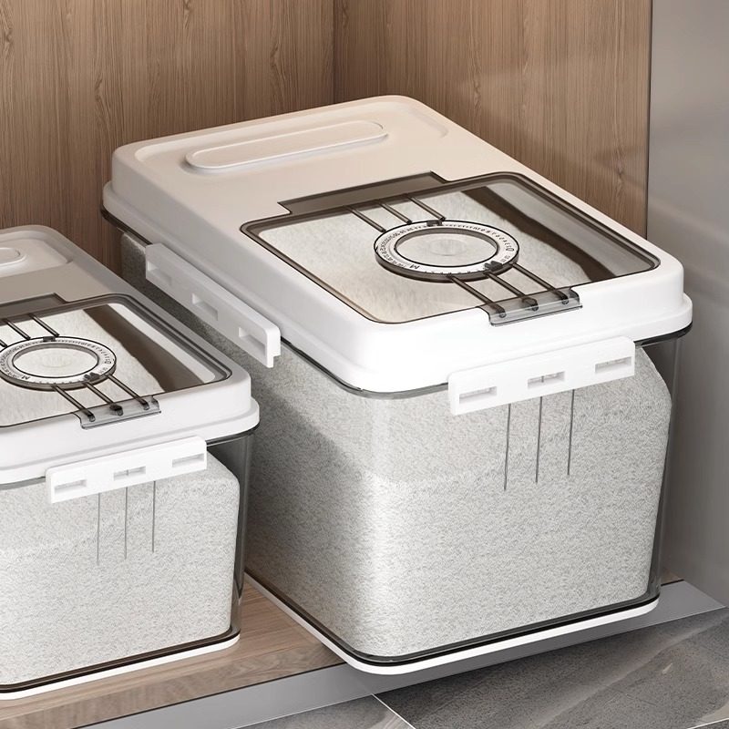 速发新款米桶家用高档潮虫防防密封米缸大米杂粮收纳盒面粉大米储