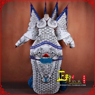 速发全龙戏装 大戏全银男靠京剧剧曲戏缎戏服武生将将军男大靠服装