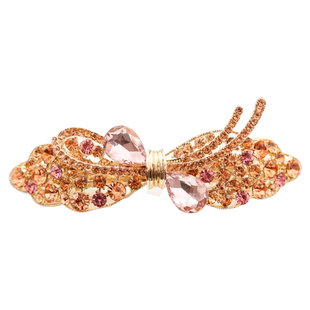 顶夹弹簧夹网红新款韩国头饰中号气质水钻小众手工花朵后脑勺发夹