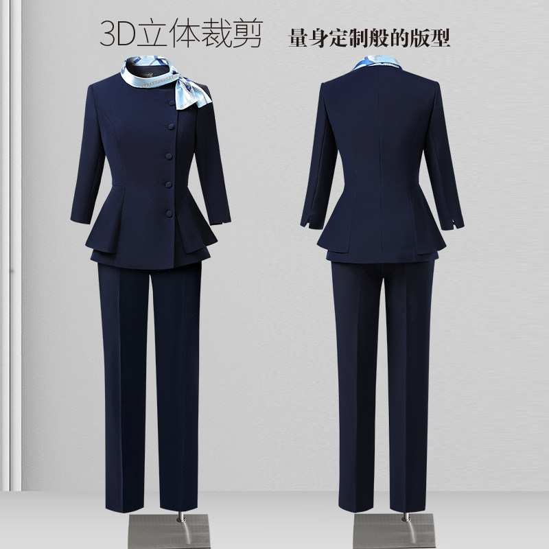 职业西装套装女春秋医美前台接待工作装美容师工作服女高端美容院