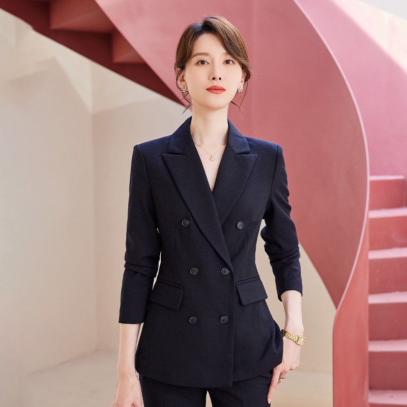 诗璐雅西装外套女春2026新款时尚高级感修身长袖职业西服正装韩版