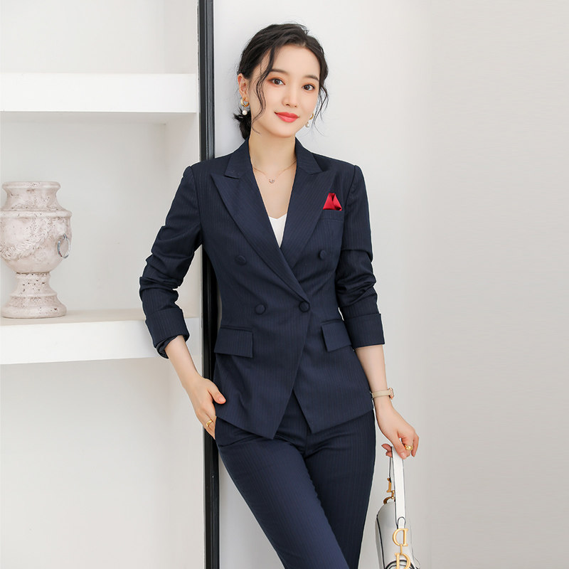 诗璐雅高端职业装气质总裁商务西装套装2026春秋经理工作服女神范