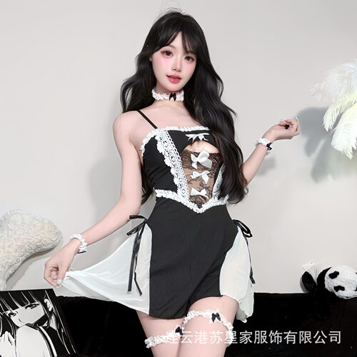 大码内衣性感女佣女仆胖老婆睡裙套装辣妹制服性感吊带裙子睡衣