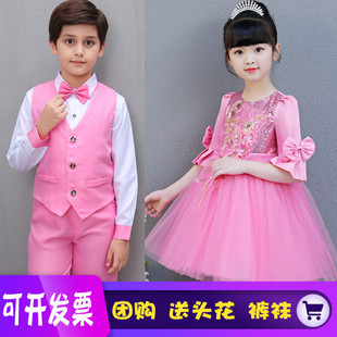 儿童中学生小学生大合唱团演出服男女少儿诗朗诵诵读比赛表演服装