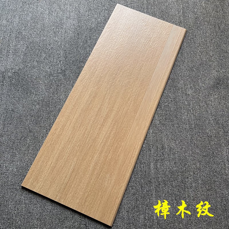 速发1.5米1.5仿木纹哑光灰色楼梯踏步瓷砖防滑耐磨原木风奶油一体