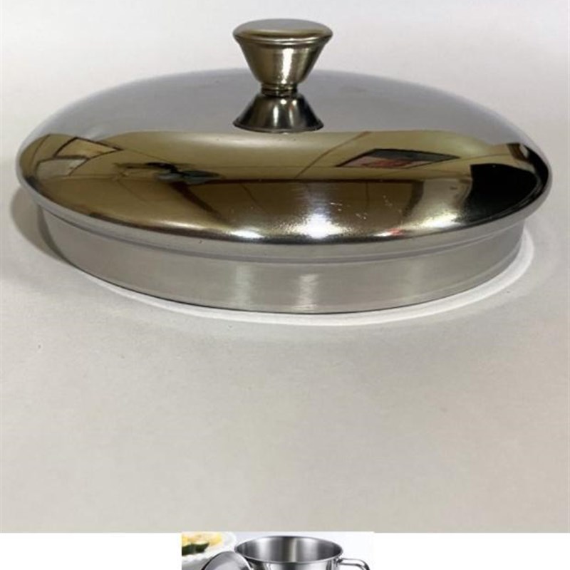 速发04不锈钢杯盖马克单盖杯形防尘防摔碗盖通用壶盖杯盖茶水圆盖