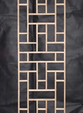 速发东木雕中式仿古装修风车榫卯花格隔断实木镂空格栅吊顶灯罩