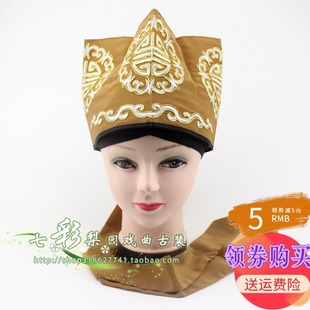 速发款新戏曲寿装公公岳父冠帽老生盔帽五福捧古香色员外