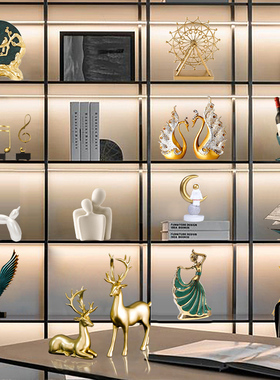 速发客厅端视酒柜轻奢家居软装气品工艺品高电大饰上档次摆件简约