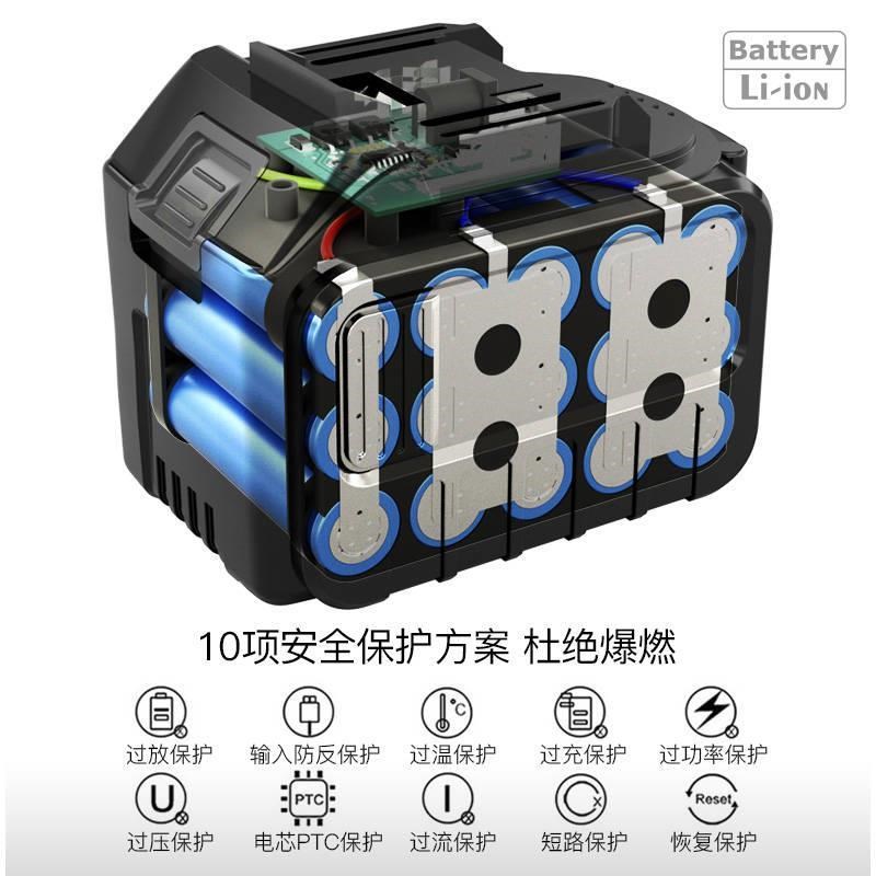 速发锂电吹风机鼓风机电动扳手冲击扳手大功率手电钻大容量