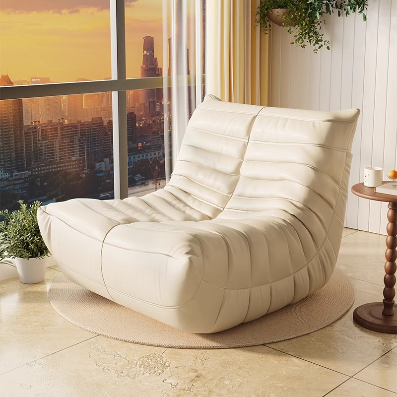 速发懒人沙发可躺可睡毛毛虫单人榻沙发卧室懒人椅榻小休躺椅台米