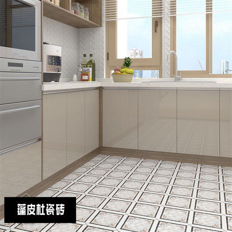 速发复古马赛克格子花砖民宿餐厅墙地砖厨花园露台防滑200x200
