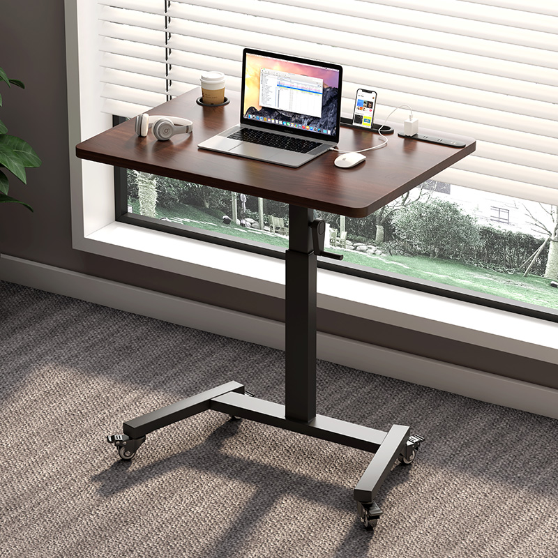 速发升降桌子卧室升边可移动桌子工作台可床降小书桌学生家桌电脑