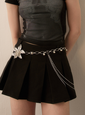 苏心璀璨银色多层链条腰链多用款气质感时尚配饰潮流百搭精致项链