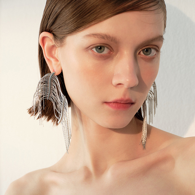 苏心小众轻奢合金耳环