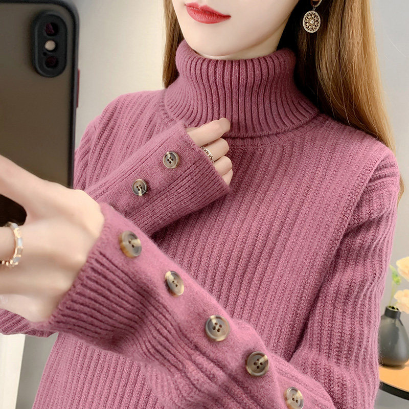 软糯毛衣高领女士针织打底衫内搭洋气加厚宽松,女装/女士精品,毛衣,淘宝优惠券,粉丝福利购,淘宝优惠卷