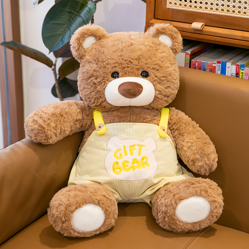 小熊玩偶睡觉抱枕女孩陪睡床上