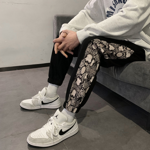 2024新款卫裤花纹豹纹男士裤子运动休闲裤W28-P40,男装休闲裤,四季星座221-7