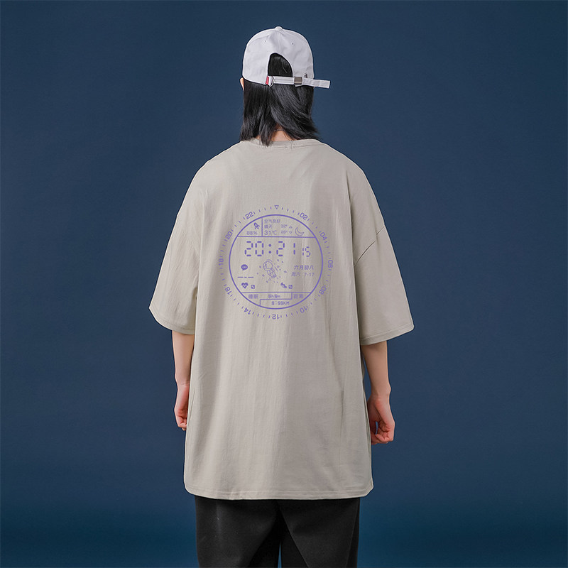 （已注册）太空手表中性风女T恤男体恤情侣上衣女装大码T02-P25,女装T恤,四季星座221-7