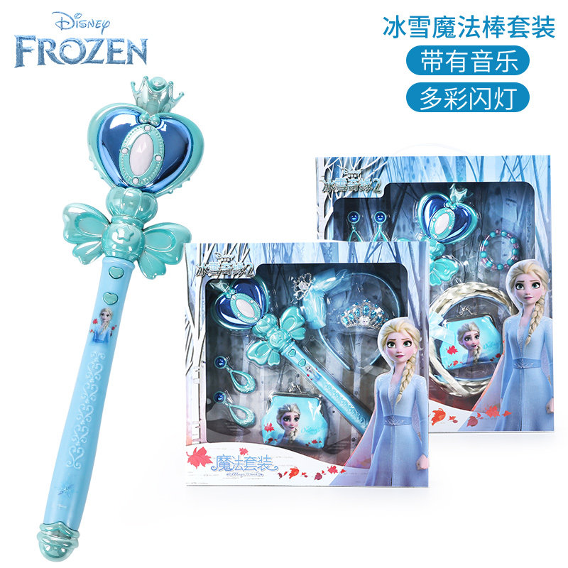 冰雪奇缘女童仙女棒儿童发光玩具迪士尼艾莎公主创意女魔法棒礼盒|msdalam kategori Toy/bayi/teka-teki/blok bangunan/model, elektronik/cahaya/berudara/mainan rumit, mainan LED - dari Buy2taobao.com untuk memberikan perkhidmatan ejen Taobao profesional membeli