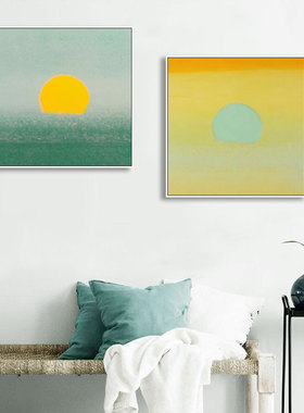 andywarhol安迪沃霍尔日出装饰画客厅旭日东升波普艺术多巴胺挂画