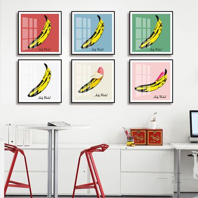 波普艺术装饰画安迪沃霍尔AndyWarhol客厅香蕉挂画个性潮流艺术画