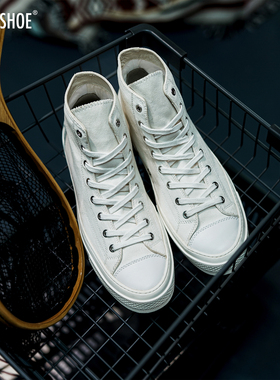 BLESS SHOE 25SS White Series 夏季全白高帮经典款帆布鞋小白鞋