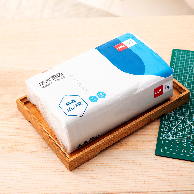 得力得力本木臻选擦手纸