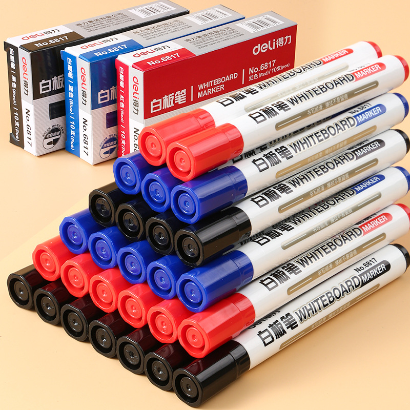 得力白板笔可擦大容量水