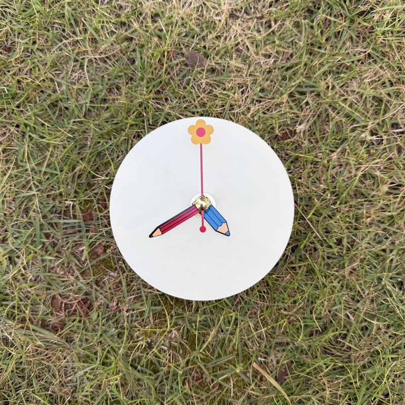 速发手工钟表自制钟面表盘教具空白板画全套机芯时钟挂钟可涂可画