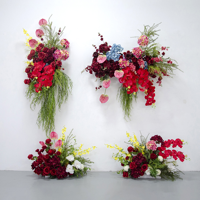 速发中式礼成壁挂装饰花艺 板墙壁布置酒店仪式摄影背景婚品花