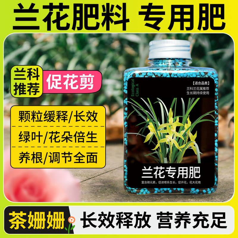 速发兰花专料专用肥兰草墨兰球兰石斛兰大花惠兰米释白兰花肥用控